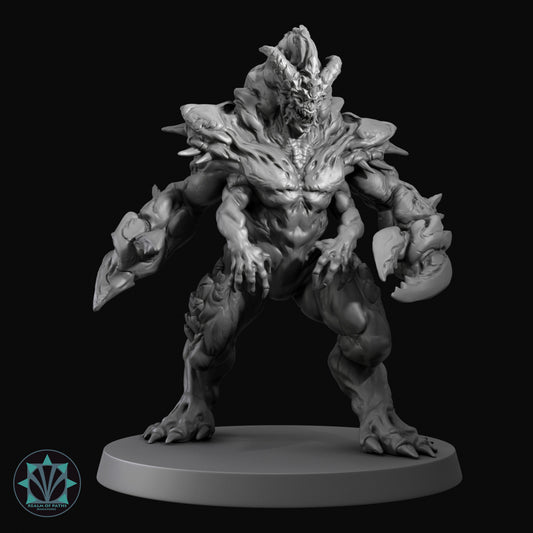 Glabrezu - Demon - Dungeons and Dragons - by Realm of Paths - Tabletop RPG Miniature - Roleplaying 3D Printed Fantasy Mini