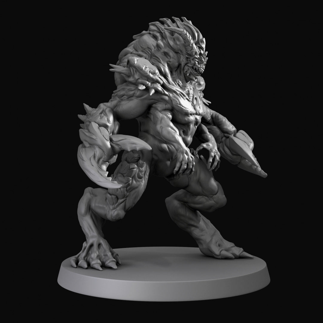 Glabrezu - Demon - Dungeons and Dragons - by Realm of Paths - Tabletop RPG Miniature - Roleplaying 3D Printed Fantasy Mini