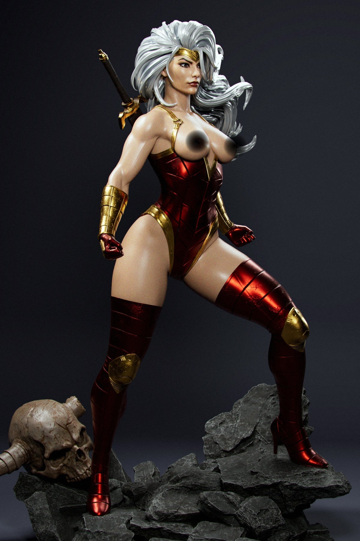 Glory NSFW Sculpture (75mm to 500mm) - Unassembled/Unpainted/3D Print
