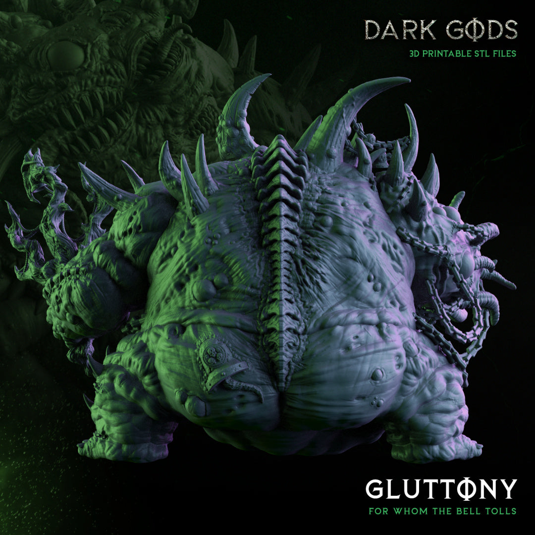 Gluttony the Bubonic One - by Dark Gods- Tabletop RPG Miniature - Roleplaying 3D Printed Fantasy Mini