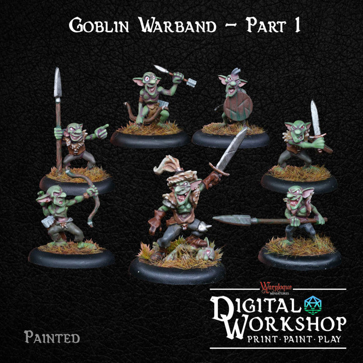 Goblin Tribe Bundle - Dungeons and Dragons - by Warp Minis- Tabletop RPG Miniature - Roleplaying 3D Printed Fantasy Mini