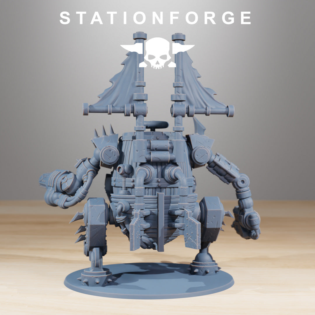 Gobs Pirate Bots - Compatible with Warhammer 40K - by Station Forge - Tabletop RPG Miniature - Roleplaying 3D Printed Fantasy Mini