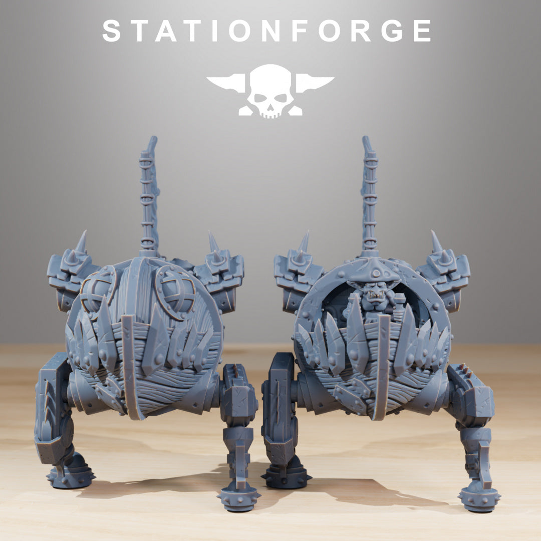 Gobs Pirate Bots - Compatible with Warhammer 40K - by Station Forge - Tabletop RPG Miniature - Roleplaying 3D Printed Fantasy Mini