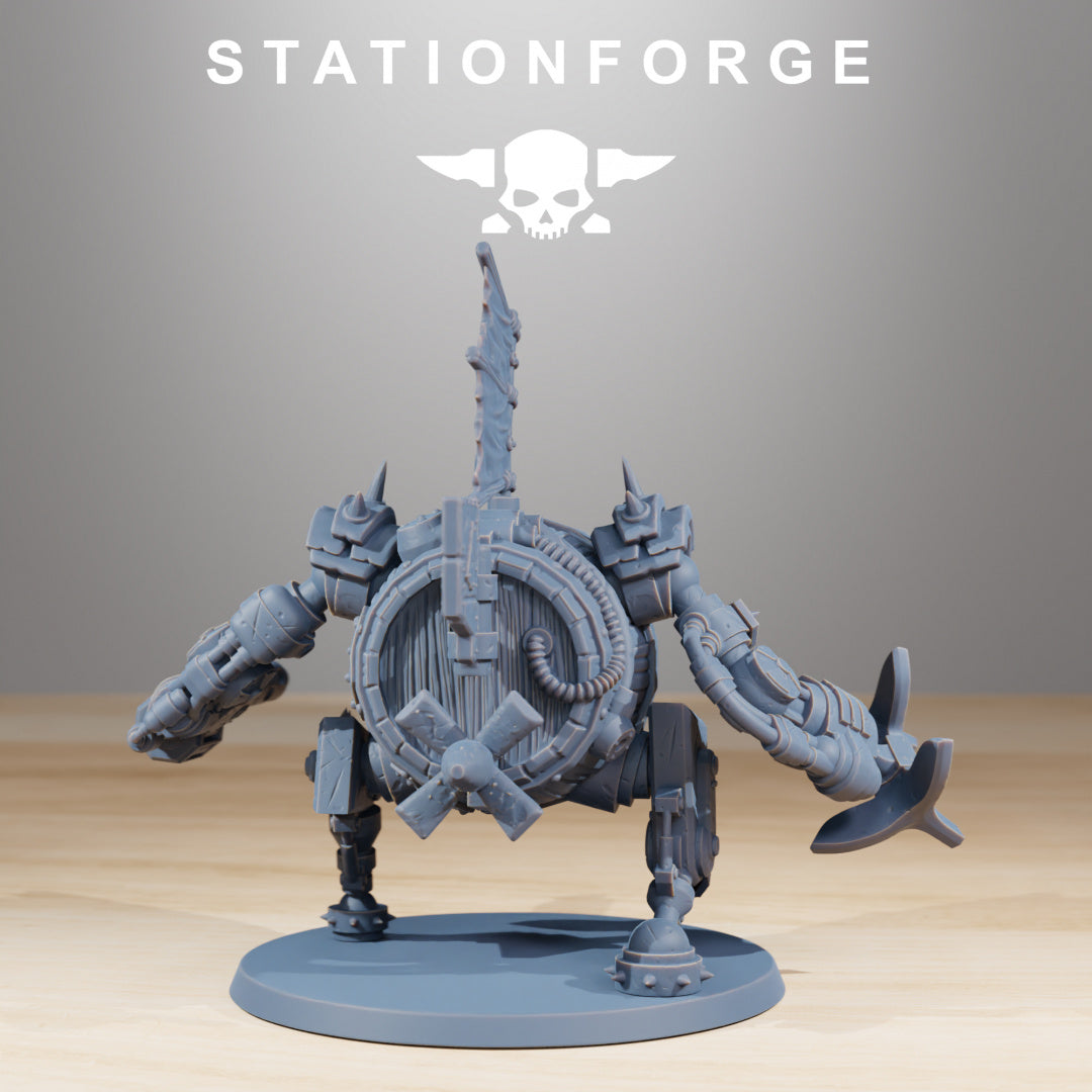 Gobs Pirate Bots - Compatible with Warhammer 40K - by Station Forge - Tabletop RPG Miniature - Roleplaying 3D Printed Fantasy Mini