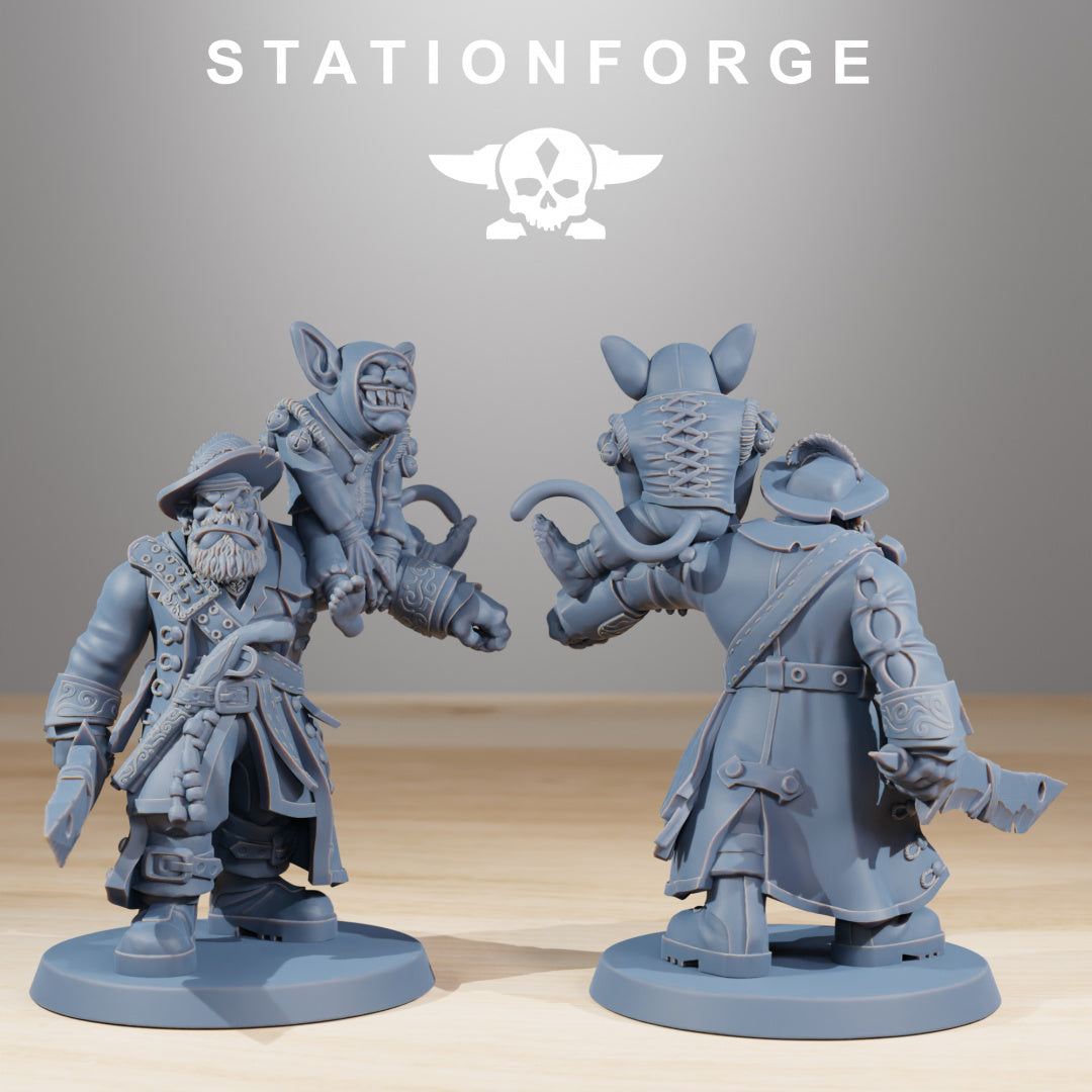 Gobs Pirates - Compatible with Warhammer 40K - by Station Forge - Tabletop RPG Miniature - Roleplaying 3D Printed Fantasy Mini