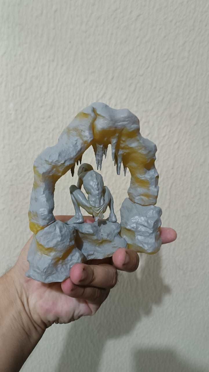 Gollum - Lord of the Rings - the Hobbit - by CA_3Dart - Tabletop RPG Miniature - Roleplaying 3D Printed Fantasy Mini