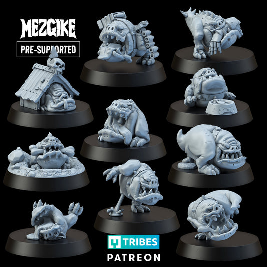 Good Boyz Squigz - by Mezgike - Tabletop RPG Miniature - Roleplaying 3D Printed Fantasy Mini