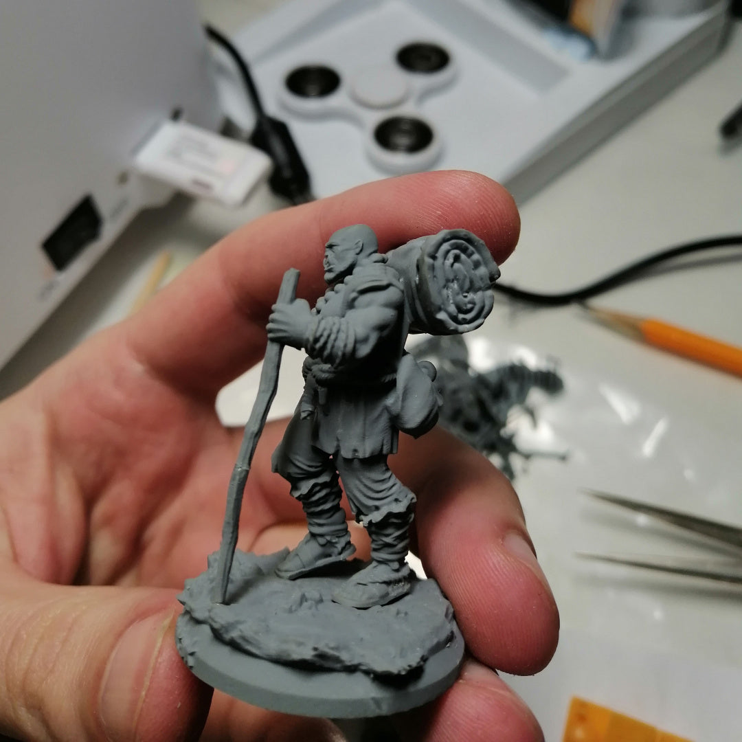 Gorntak the Gentle - Half-Orc Adventurer - by 3DartDigital- Tabletop RPG Miniature - Roleplaying 3D Printed Fantasy Mini