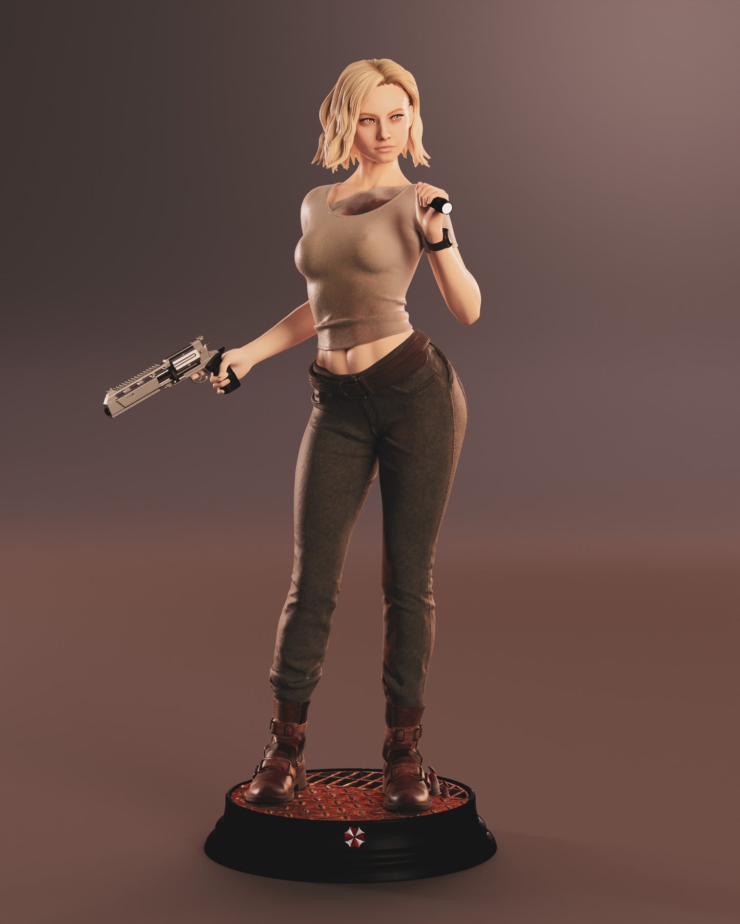 Grace Ashcroft - Resident Evil Sculpture (75mm to 500mm) - Unassembled/Unpainted/3D Print