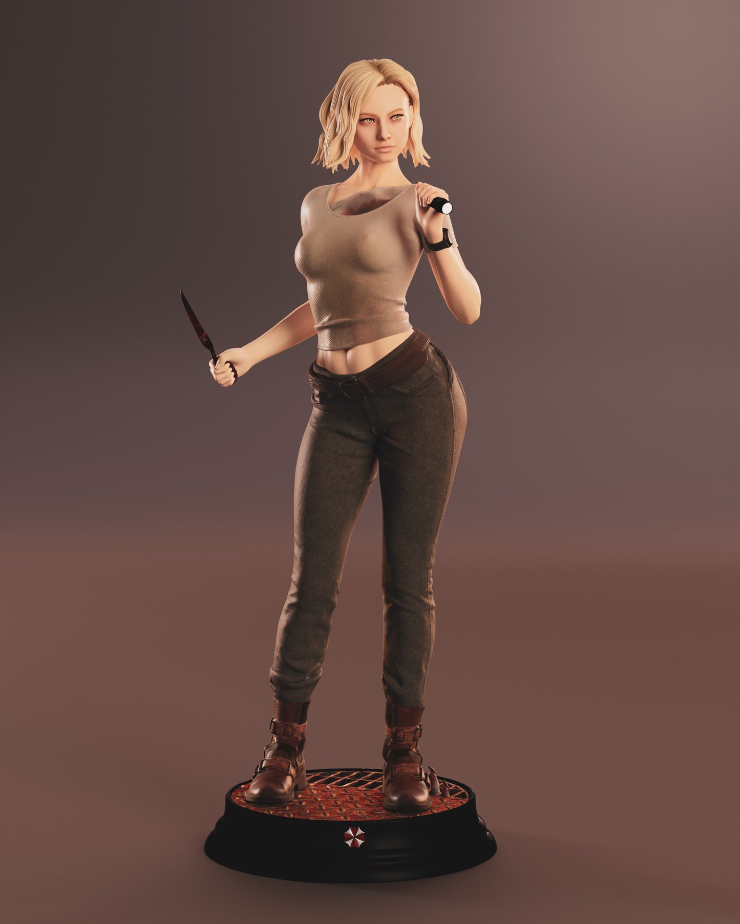 Grace Ashcroft - Resident Evil Sculpture (75mm to 500mm) - Unassembled/Unpainted/3D Print