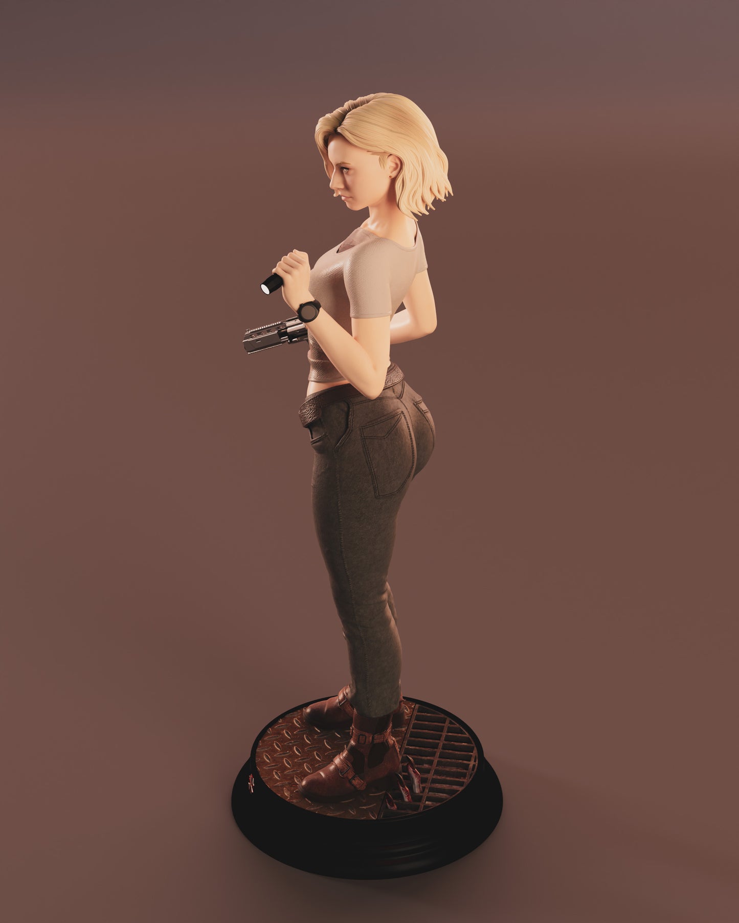 Grace Ashcroft - Resident Evil Sculpture (75mm to 500mm) - Unassembled/Unpainted/3D Print