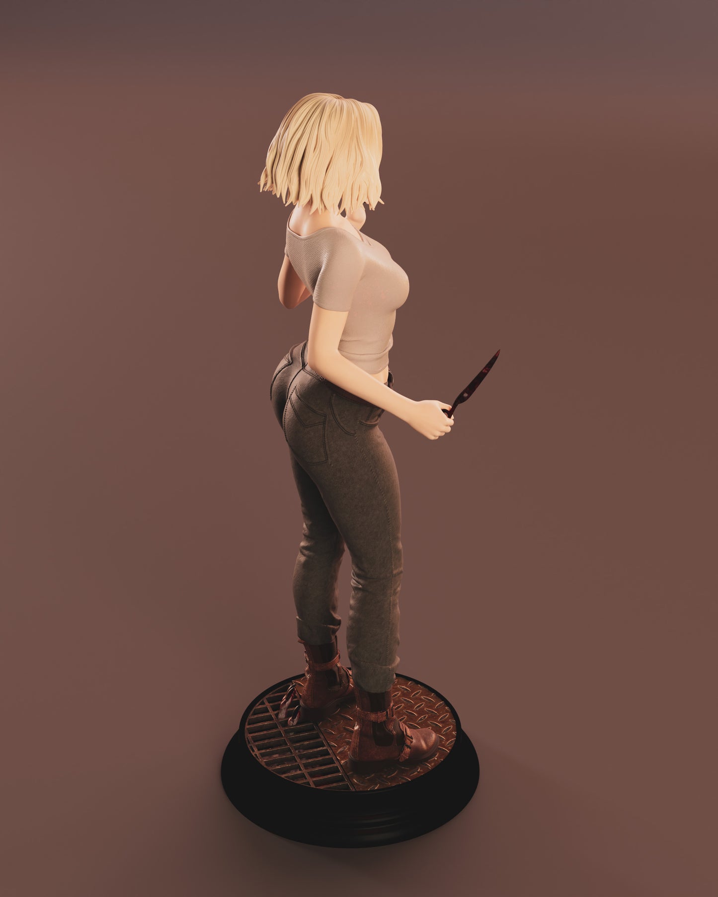 Grace Ashcroft - Resident Evil Sculpture (75mm to 500mm) - Unassembled/Unpainted/3D Print