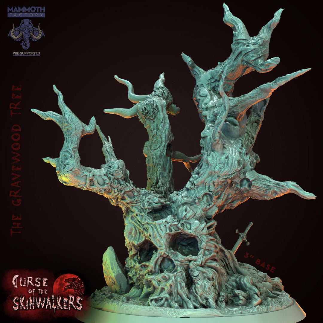 Gravewood & Thornwood Tree - Scenery - Dungeons and Dragons - by Mammoth Factory- Tabletop RPG Miniature - Roleplaying 3D Printed Fantasy Mini