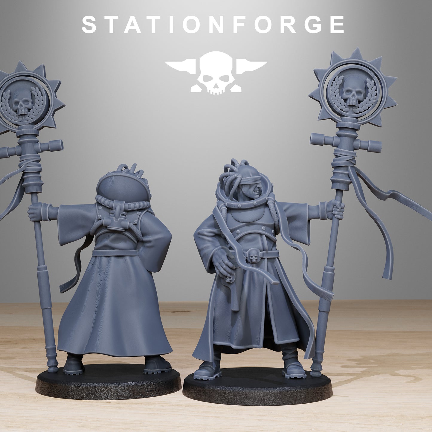 GrimCorp Mercenaries - Compatible with Warhammer 40k Kill Team Proxy - by Station Forge - Tabletop RPG Miniature - Roleplaying 3D Printed Fantasy Mini