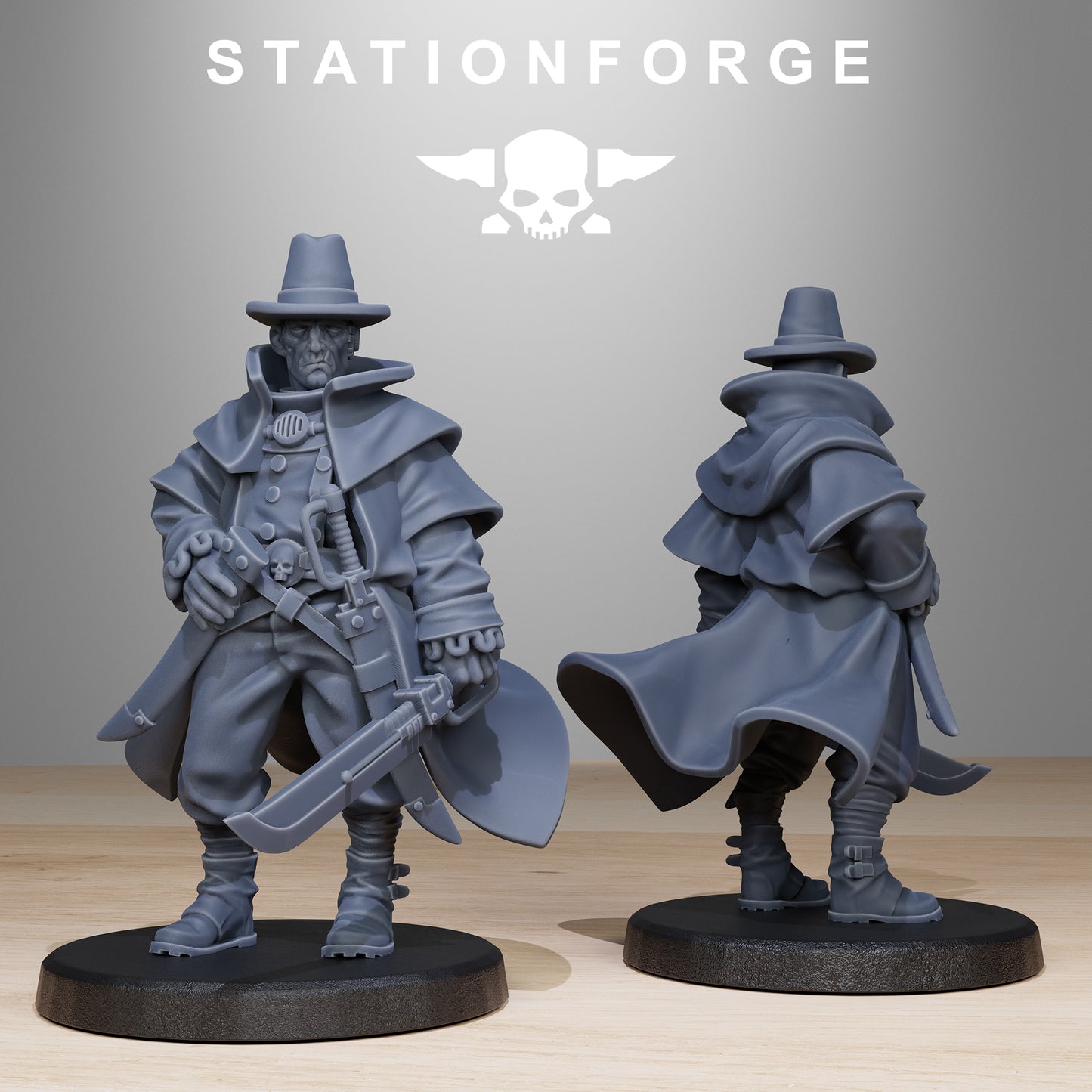 GrimCorp Mercenaries - Compatible with Warhammer 40k Kill Team Proxy - by Station Forge - Tabletop RPG Miniature - Roleplaying 3D Printed Fantasy Mini