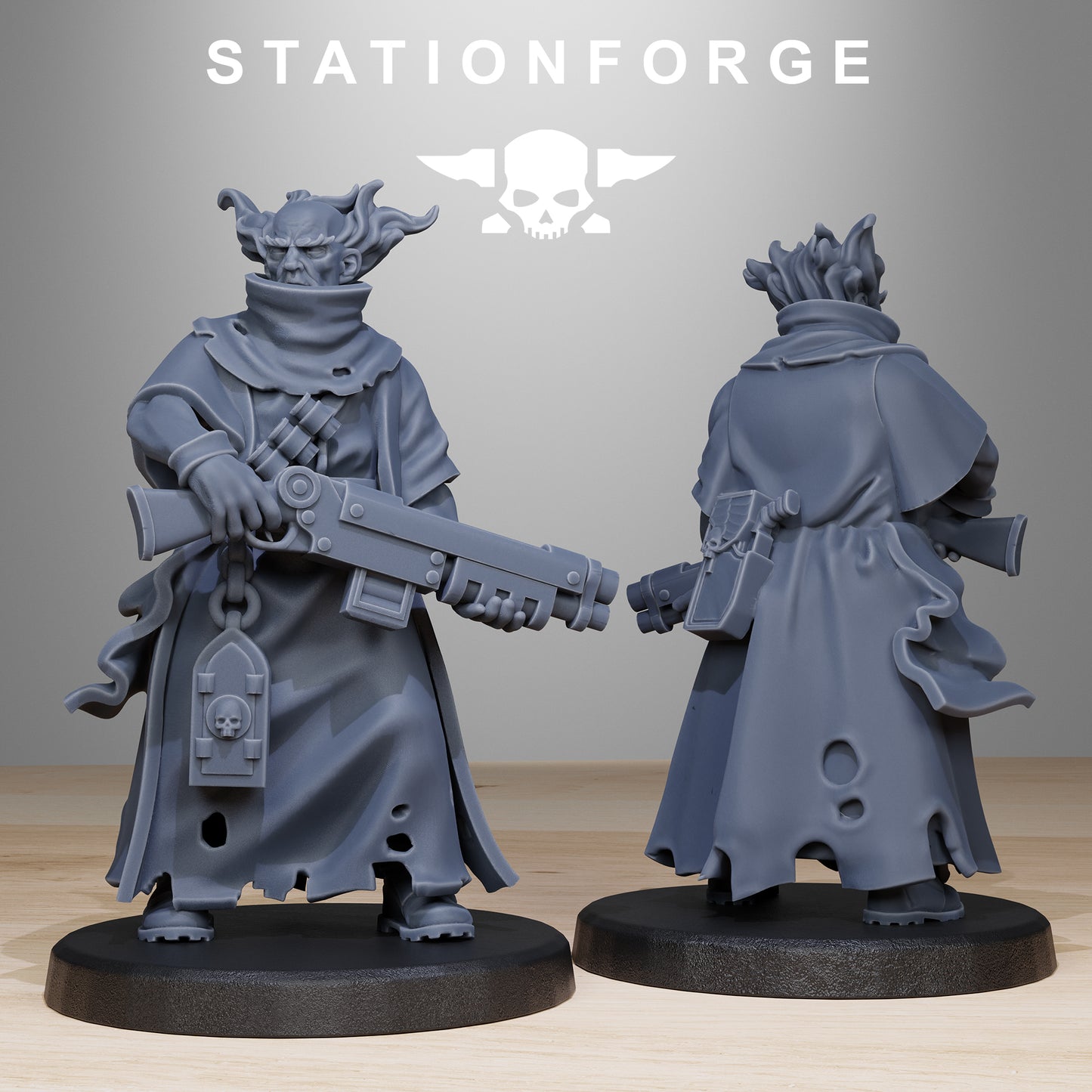 GrimCorp Mercenaries - Compatible with Warhammer 40k Kill Team Proxy - by Station Forge - Tabletop RPG Miniature - Roleplaying 3D Printed Fantasy Mini