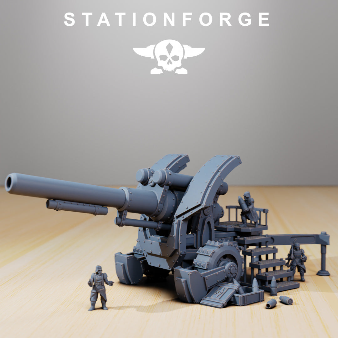 GrimGuard - Artillery - by Station Forge - Tabletop RPG Miniature - Roleplaying 3D Printed Fantasy Mini