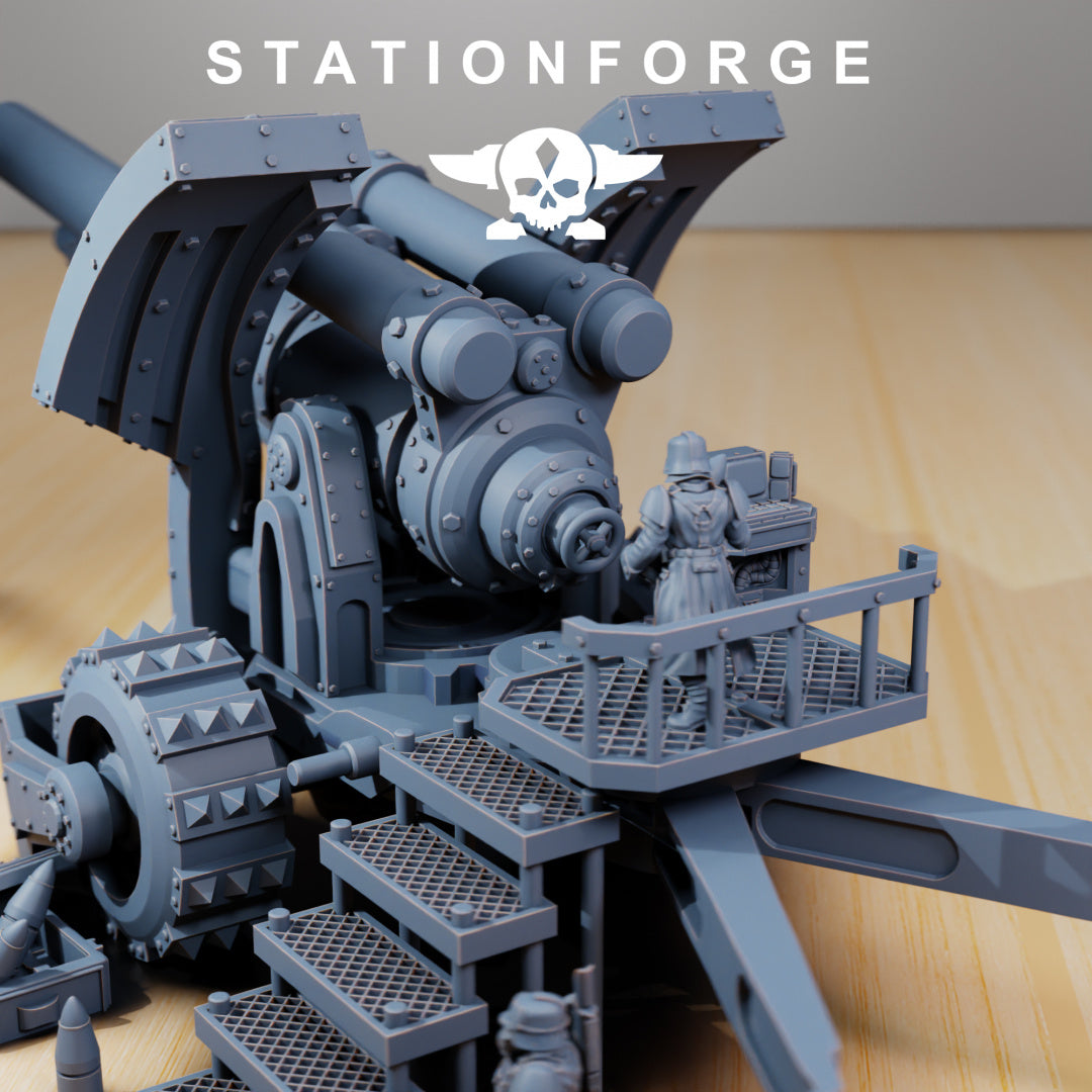 GrimGuard - Artillery - by Station Forge - Tabletop RPG Miniature - Roleplaying 3D Printed Fantasy Mini