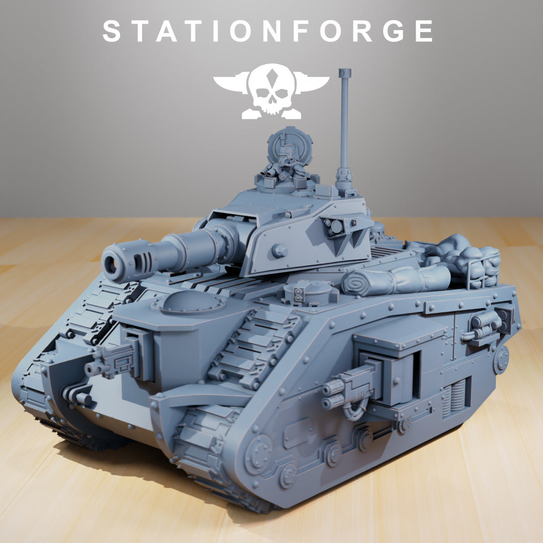 GrimGuard - Battle Tank - by Station Forge - Tabletop RPG Miniature - Roleplaying 3D Printed Fantasy Mini