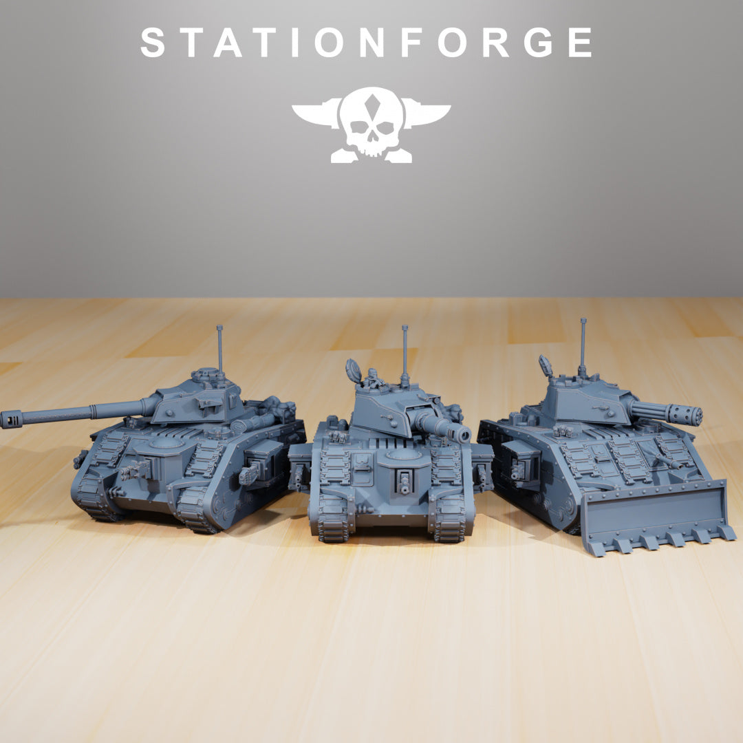 GrimGuard - Battle Tank - by Station Forge - Tabletop RPG Miniature - Roleplaying 3D Printed Fantasy Mini