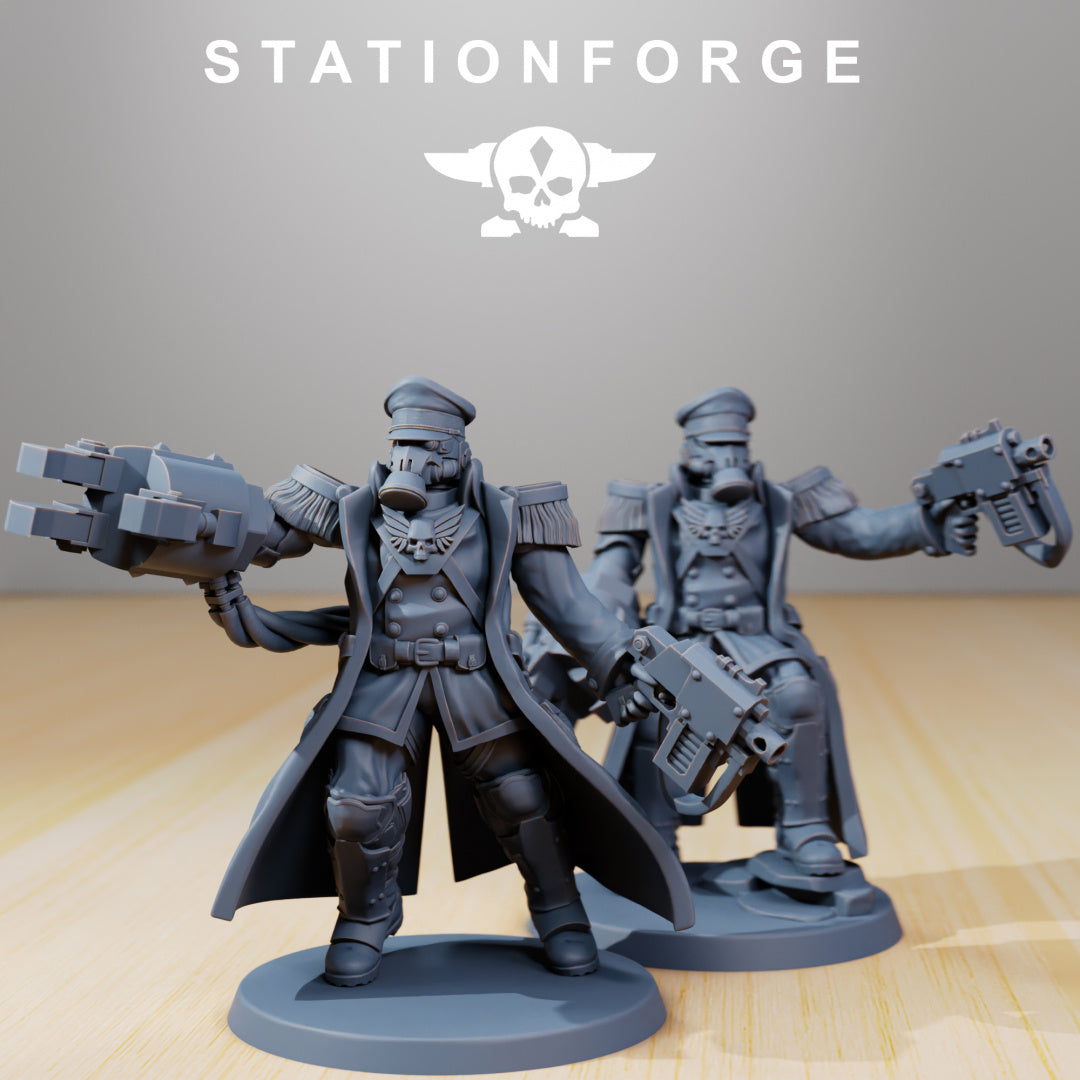 GrimGuard - Officer - by Station Forge - Tabletop RPG Miniature - Roleplaying 3D Printed Fantasy Mini