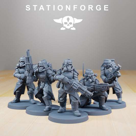 GrimGuard - Tinkers - Compatible with Warhammer 40K - by Station Forge - Tabletop RPG Miniature - Roleplaying 3D Printed Fantasy Mini