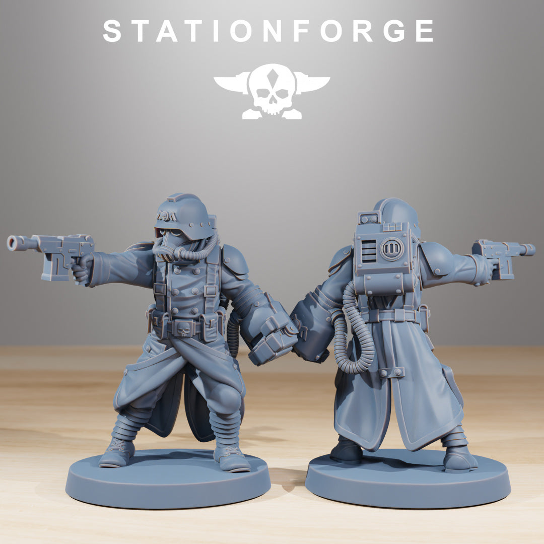 GrimGuard Acolytes - Compatible with Warhammer 40K - by Station Forge - Tabletop RPG Miniature - Roleplaying 3D Printed Fantasy Mini