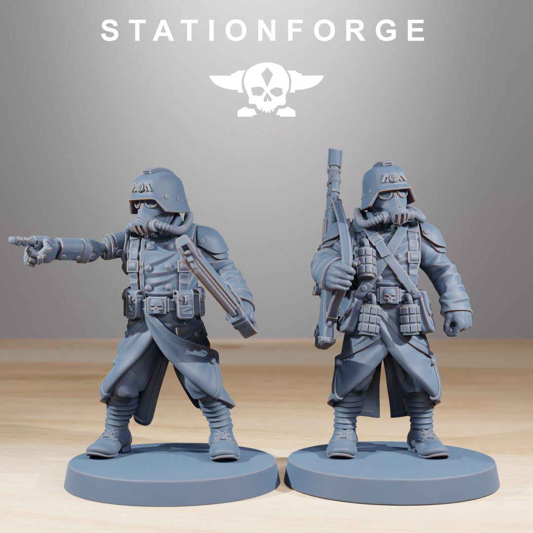 GrimGuard Acolytes - Compatible with Warhammer 40K - by Station Forge - Tabletop RPG Miniature - Roleplaying 3D Printed Fantasy Mini