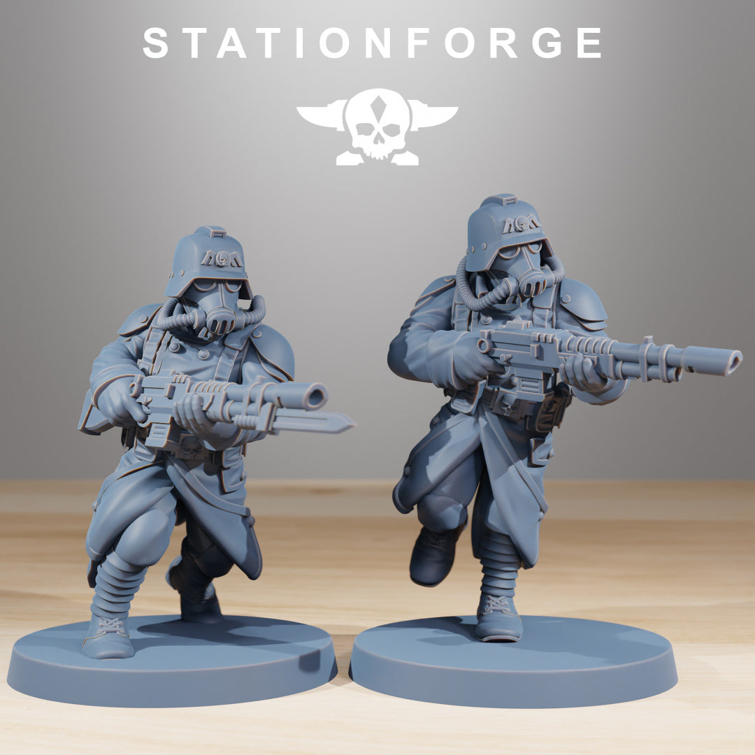 GrimGuard Acolytes - Compatible with Warhammer 40K - by Station Forge - Tabletop RPG Miniature - Roleplaying 3D Printed Fantasy Mini