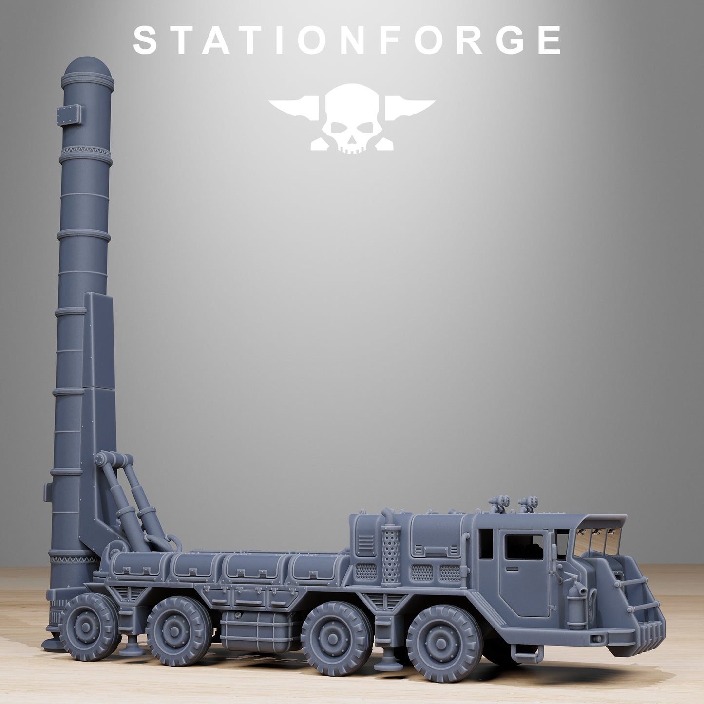 GrimGuard Artillery Vehicle - Compatible with Warhammer 40K - by Station Forge - Tabletop RPG Miniature - Roleplaying 3D Printed Fantasy Mini