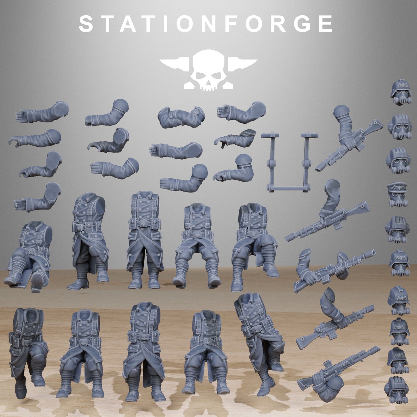 GrimGuard Battle Tank 2.0 - Compatible with Warhammer 40K - by Station Forge - Tabletop RPG Miniature - Roleplaying 3D Printed Fantasy Mini