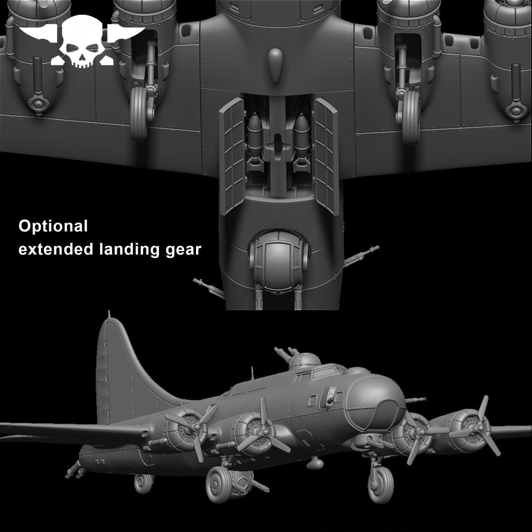 GrimGuard Bomber with Interior - Compatible with Warhammer 40K - by Station Forge - Tabletop RPG Miniature - Roleplaying 3D Printed Fantasy Mini