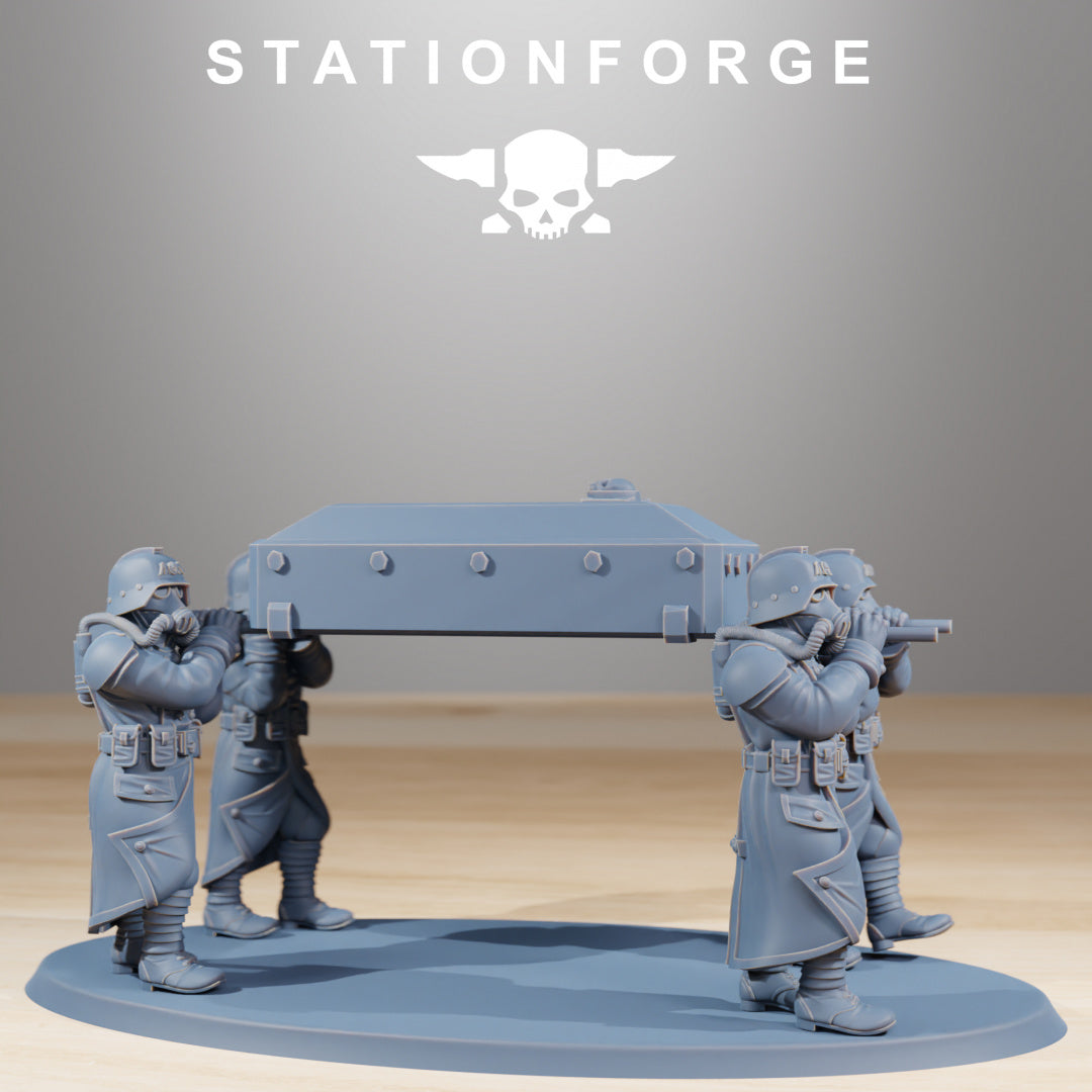 GrimGuard Casualties - Compatible with Warhammer 40K - by Station Forge - Tabletop RPG Miniature - Roleplaying 3D Printed Fantasy Mini