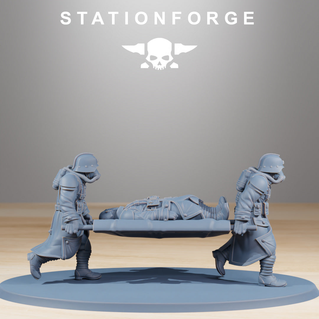 GrimGuard Casualties - Compatible with Warhammer 40K - by Station Forge - Tabletop RPG Miniature - Roleplaying 3D Printed Fantasy Mini