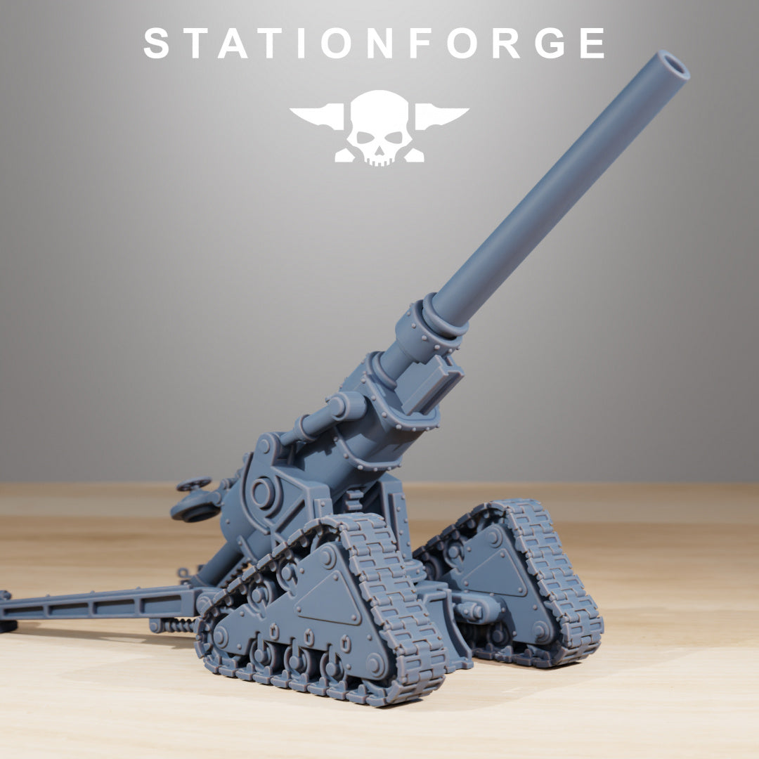 GrimGuard Heavy Artillery - Compatible with Warhammer 40K - by Station Forge - Tabletop RPG Miniature - Roleplaying 3D Printed Fantasy Mini