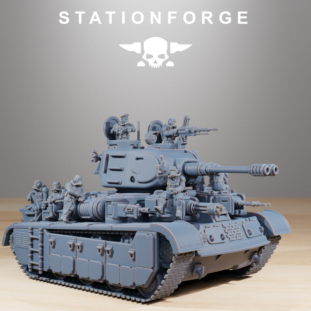 GrimGuard Heavy Battle Tank - by Station Forge - Tabletop RPG Miniature - Roleplaying 3D Printed Fantasy Mini