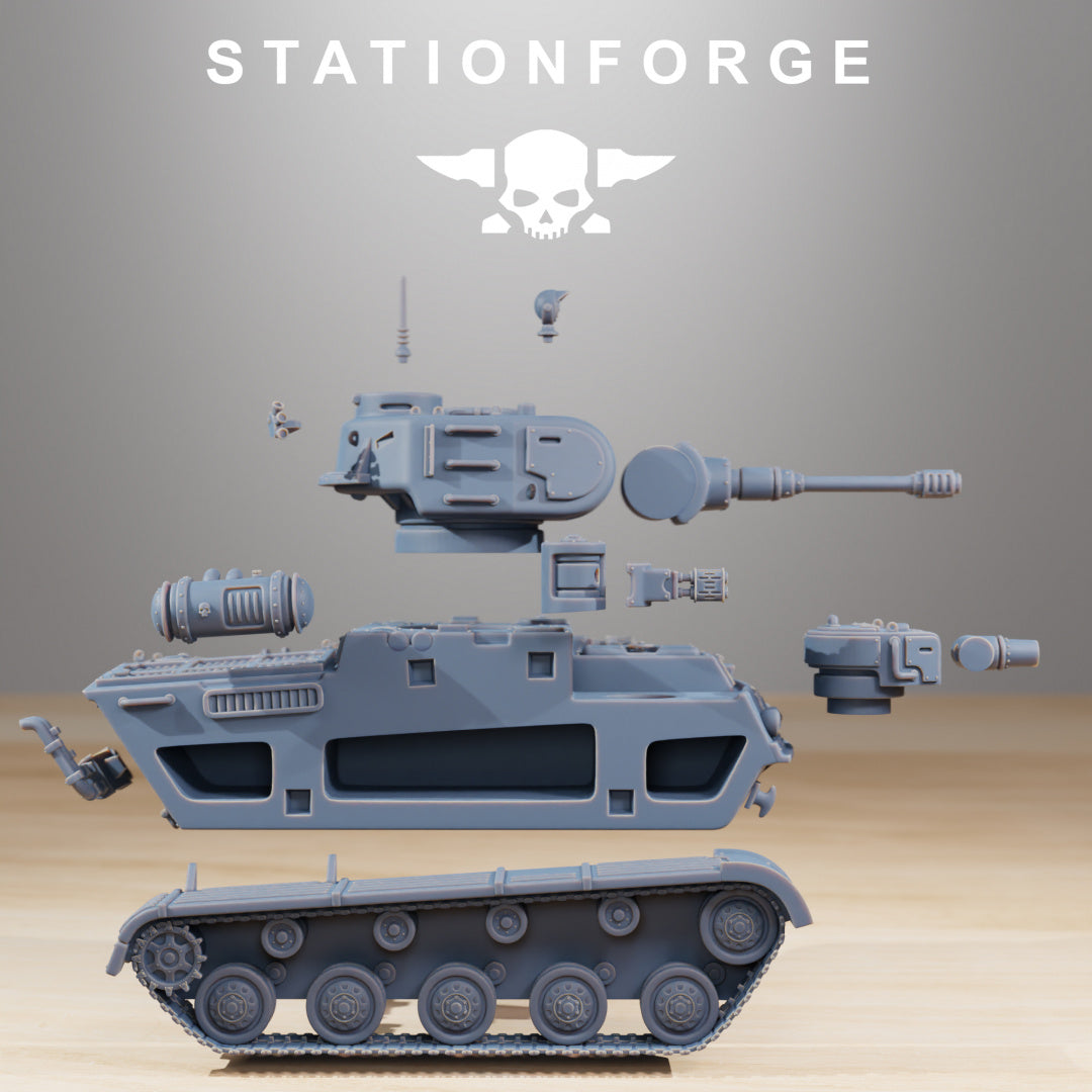 GrimGuard Heavy Battle Tank - by Station Forge - Tabletop RPG Miniature - Roleplaying 3D Printed Fantasy Mini