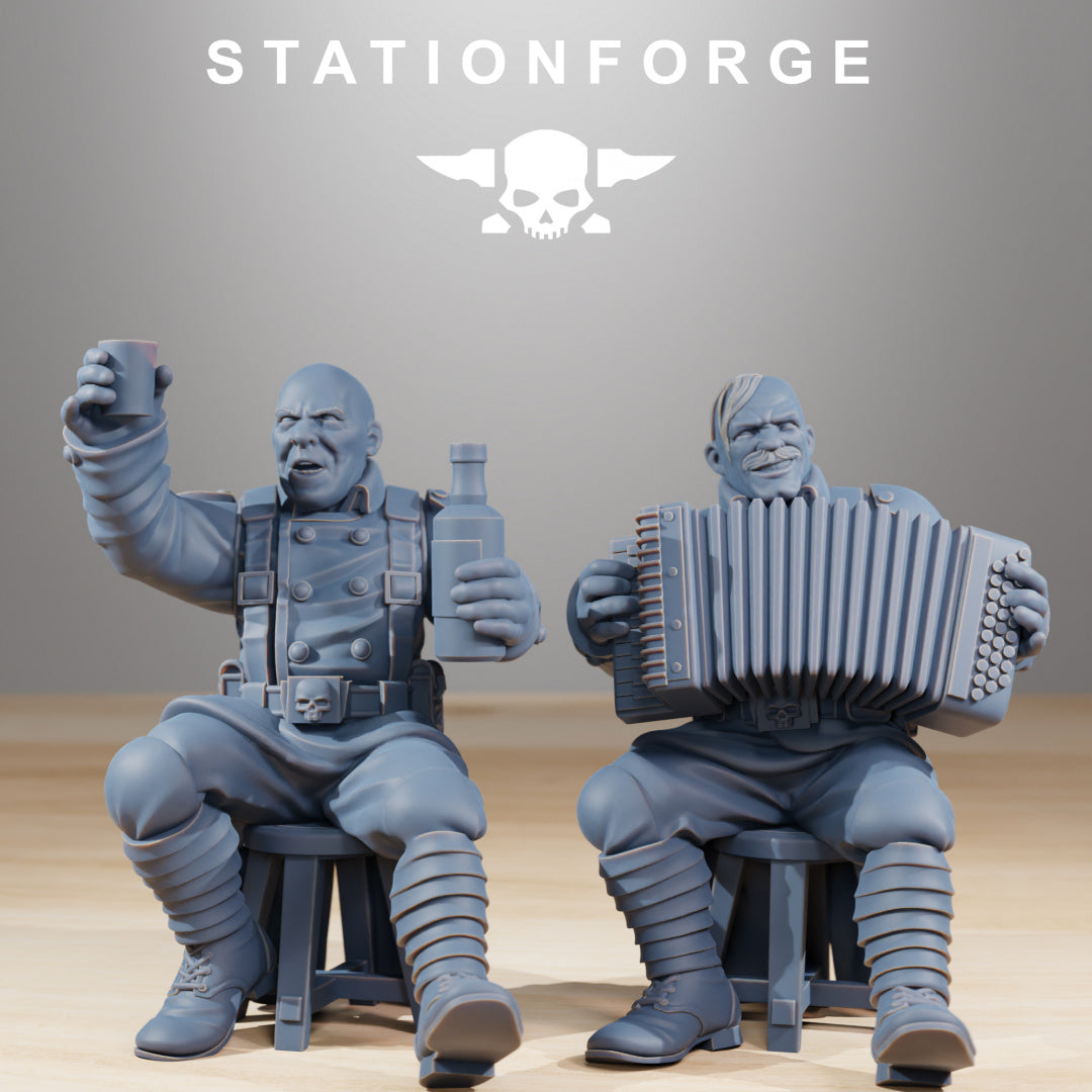 GrimGuard Holiday Feast - Compatible with Warhammer 40K - by Station Forge - Tabletop RPG Miniature - Roleplaying 3D Printed Fantasy Mini