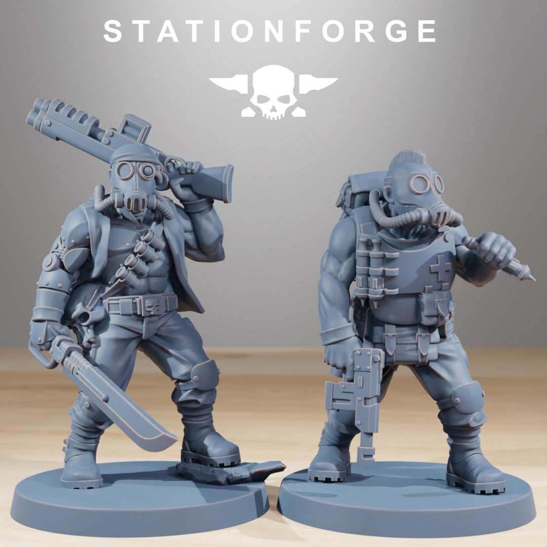 GrimGuard Hunters - Compatible with Warhammer 40K - by Station Forge - Tabletop RPG Miniature - Roleplaying 3D Printed Fantasy Mini