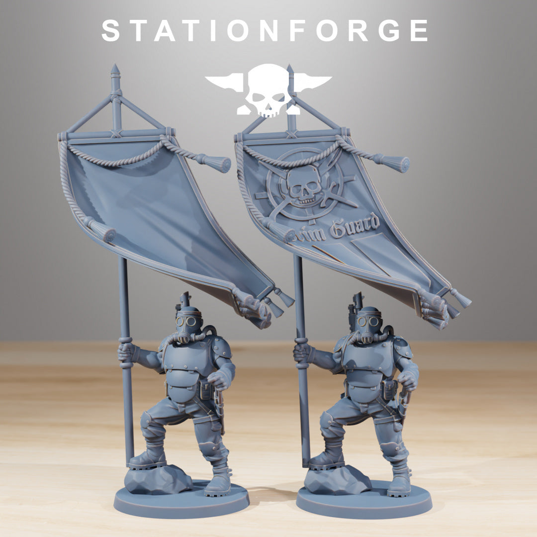 GrimGuard Hunters - Compatible with Warhammer 40K - by Station Forge - Tabletop RPG Miniature - Roleplaying 3D Printed Fantasy Mini