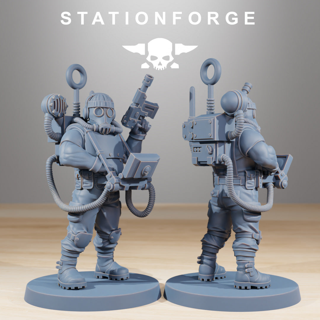 GrimGuard Hunters - Compatible with Warhammer 40K - by Station Forge - Tabletop RPG Miniature - Roleplaying 3D Printed Fantasy Mini