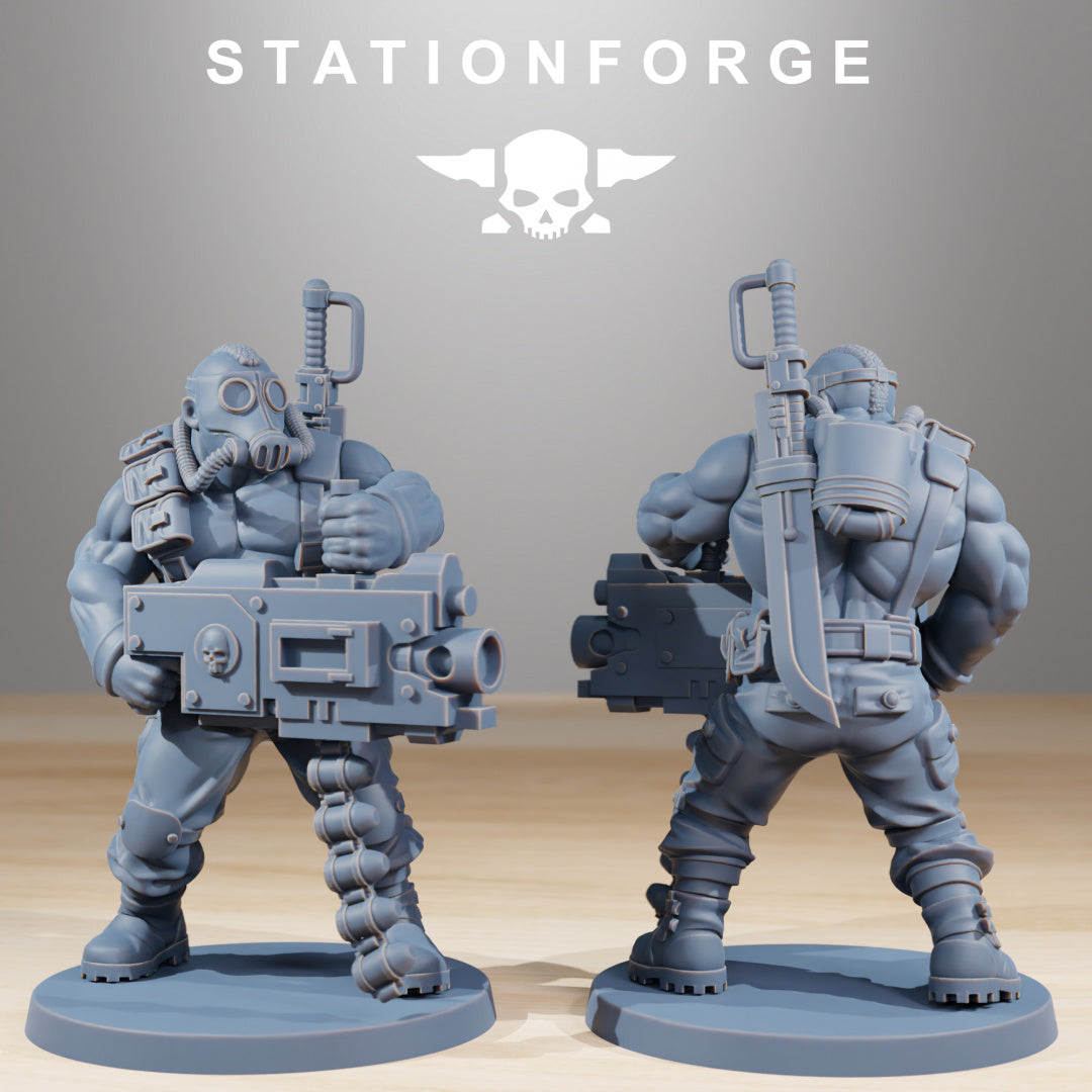 GrimGuard Hunters - Compatible with Warhammer 40K - by Station Forge - Tabletop RPG Miniature - Roleplaying 3D Printed Fantasy Mini