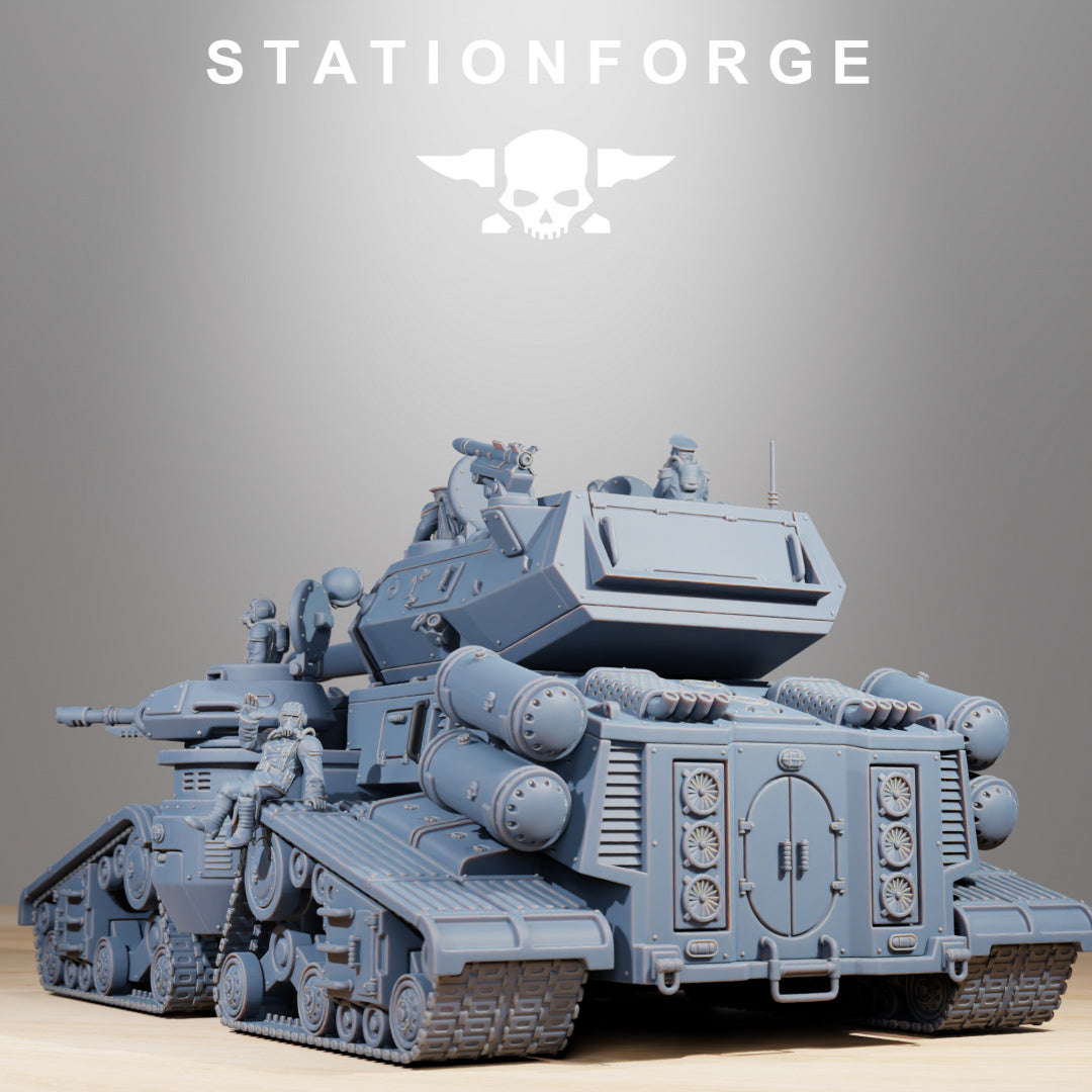 GrimGuard Monolith - Compatible with Warhammer 40K - by Station Forge - Tabletop RPG Miniature - Roleplaying 3D Printed Fantasy Mini