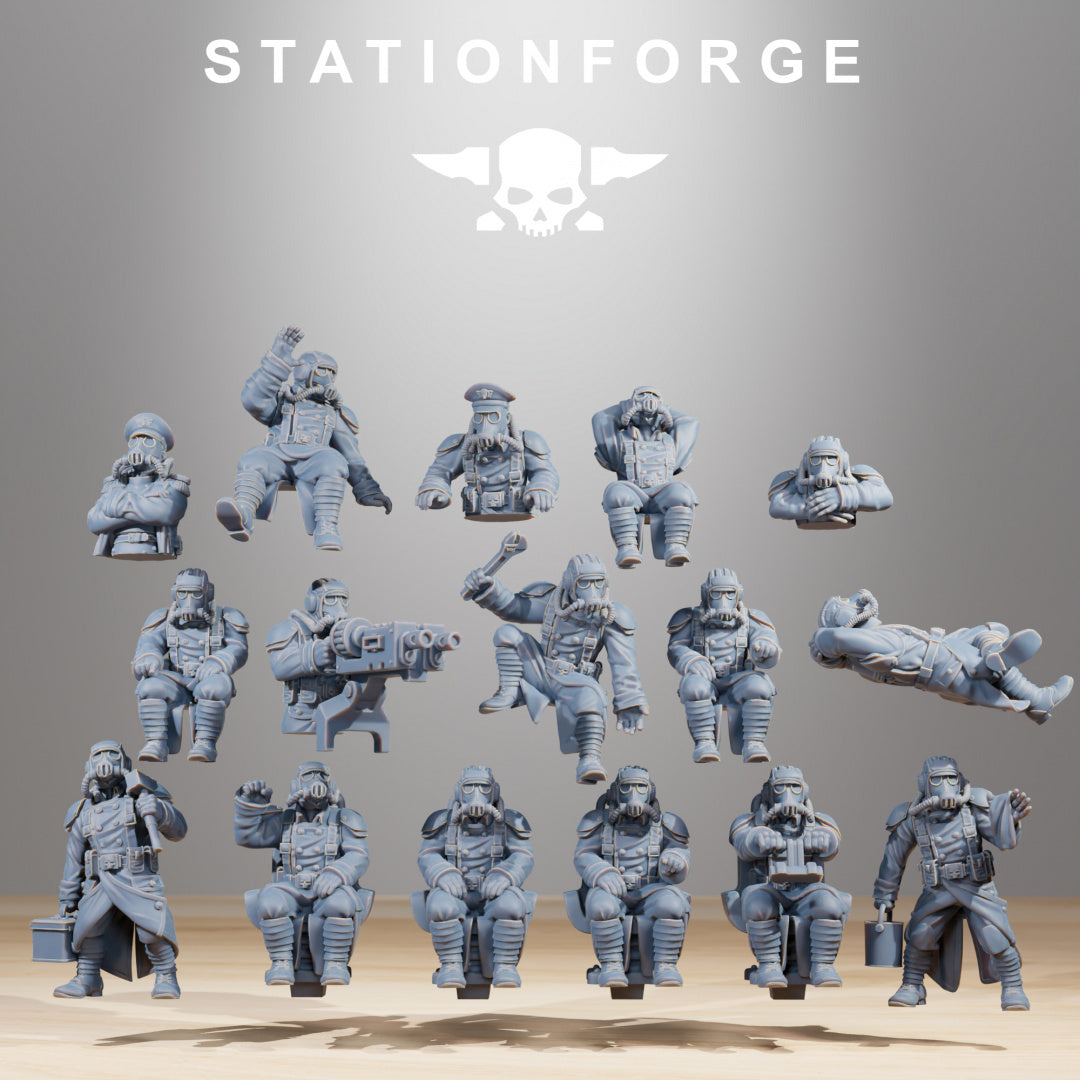 GrimGuard Monolith - Compatible with Warhammer 40K - by Station Forge - Tabletop RPG Miniature - Roleplaying 3D Printed Fantasy Mini