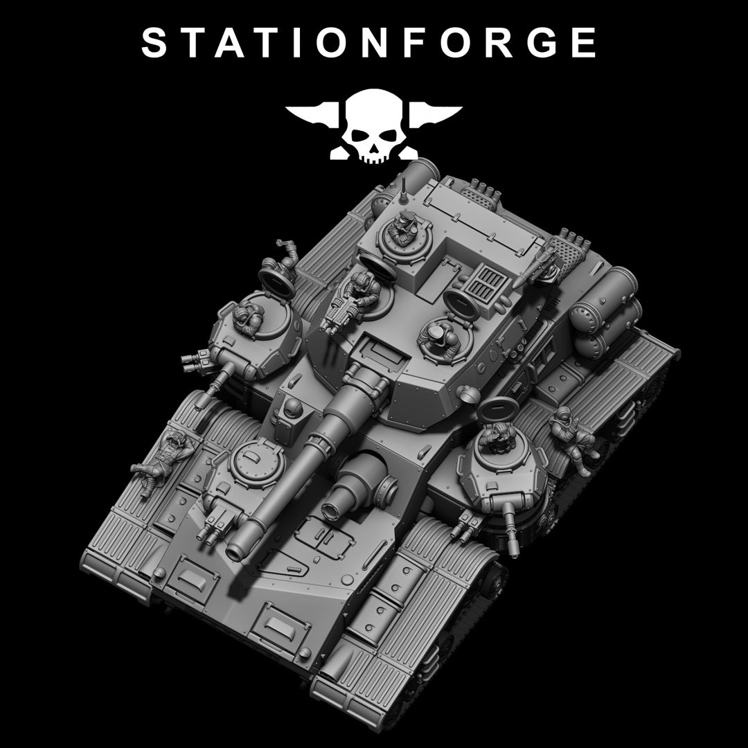 GrimGuard Monolith - Compatible with Warhammer 40K - by Station Forge - Tabletop RPG Miniature - Roleplaying 3D Printed Fantasy Mini