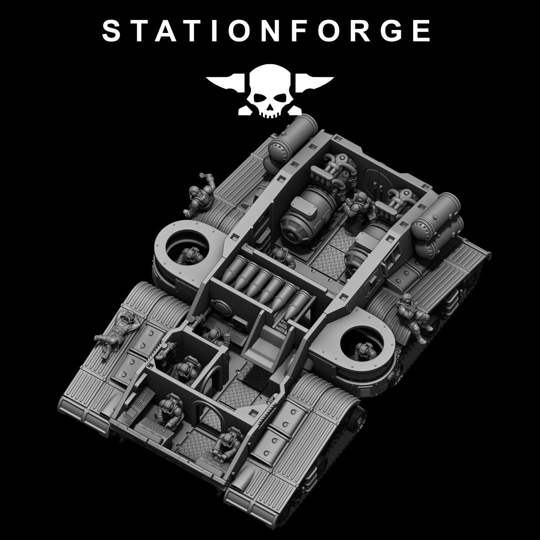 GrimGuard Monolith - Compatible with Warhammer 40K - by Station Forge - Tabletop RPG Miniature - Roleplaying 3D Printed Fantasy Mini