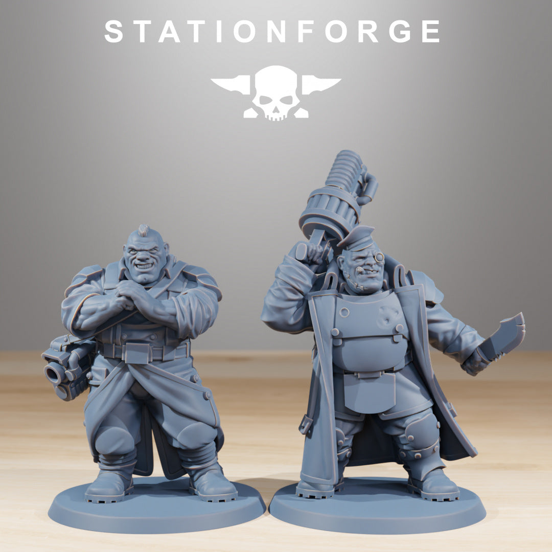 GrimGuard Mutants - Ogres - by Station Forge - Tabletop RPG Miniature - Roleplaying 3D Printed Fantasy Mini