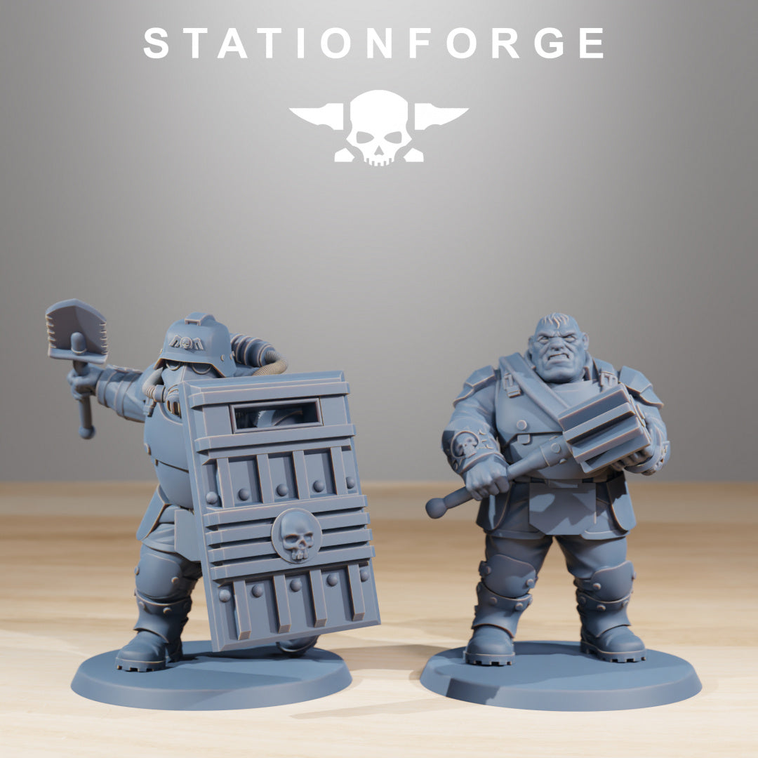 GrimGuard Mutants - Ogres - by Station Forge - Tabletop RPG Miniature - Roleplaying 3D Printed Fantasy Mini