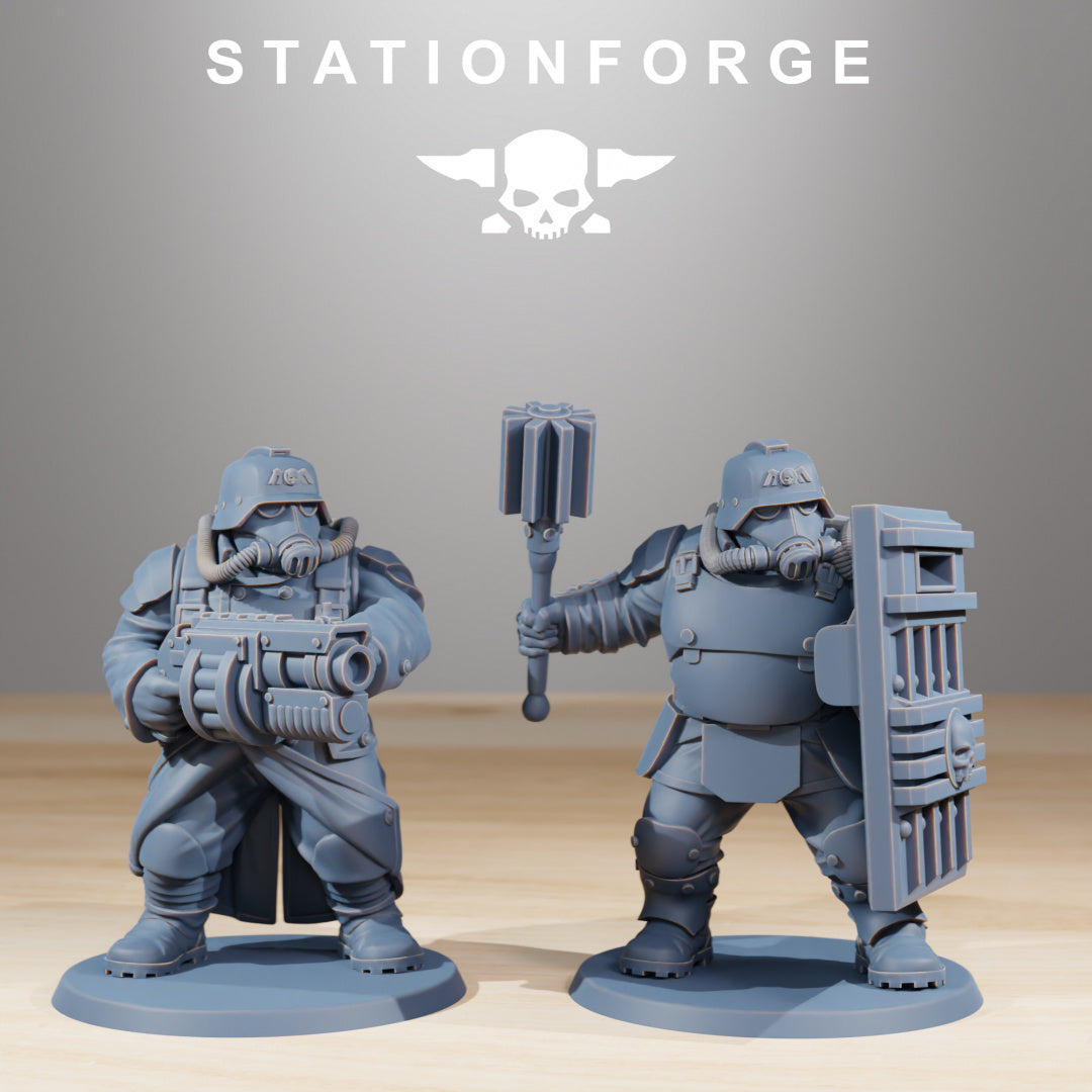 GrimGuard Mutants - Ogres - by Station Forge - Tabletop RPG Miniature - Roleplaying 3D Printed Fantasy Mini