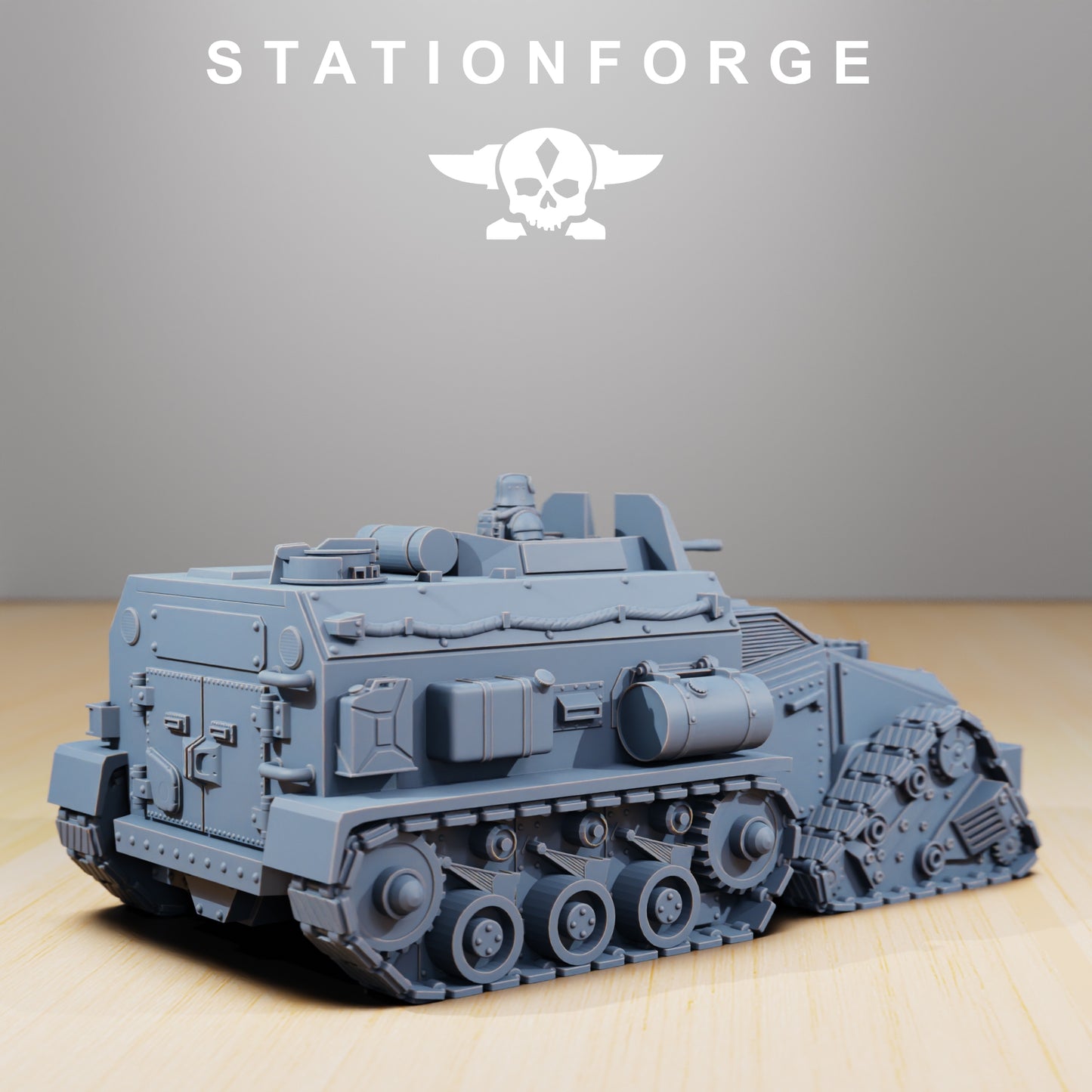 GrimGuard Personnel Carrier - Compatible with Warhammer 40K - by Station Forge - Tabletop RPG Miniature - Roleplaying 3D Printed Fantasy Mini